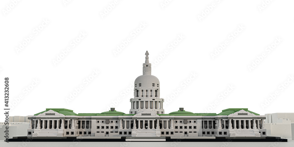 congress building  isolated on white