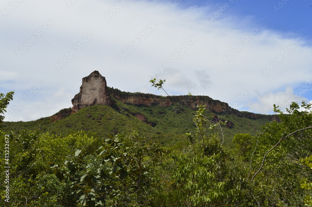 View of Serra da Catedral (Jalapão - Tocantins)