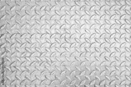 White Diamond Steel Plate Floor pattern and seamless background