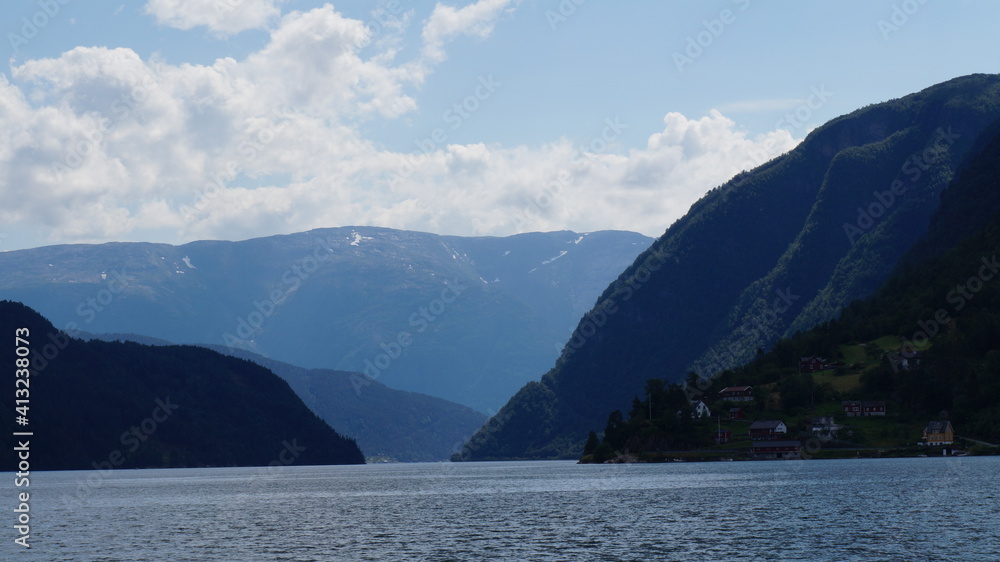 fjord between the mountains