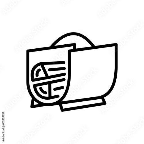 stretcher firewood fireplace. Vector sign in a simple style isolated on a white background
