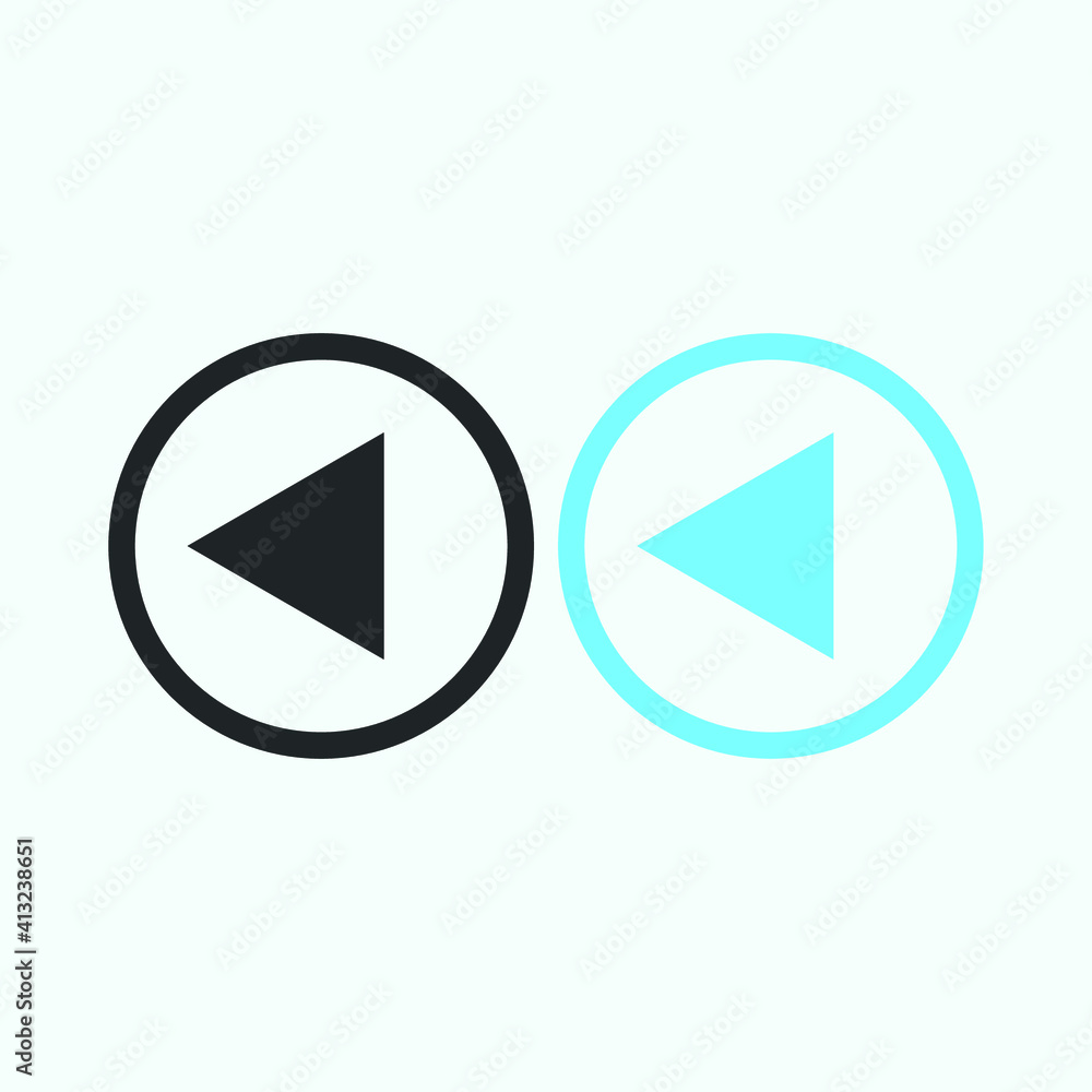 Play button icon in trendy flat style isolated on grey background. Play symbol for your web site design, logo, app, UI. Vector illustration Play button icon in trendy flat style isolated on grey background. Play symbol for your web site design, logo, app, UI. Vector illustration