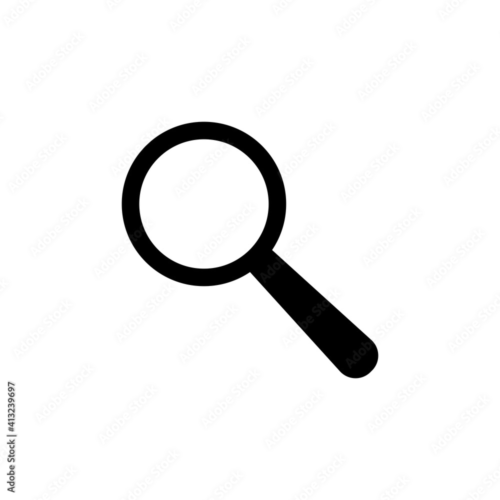 Magnifying Icon Design Illustration Template Magnifying Icon Design Illustration Template
