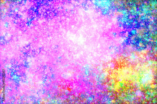 Wallpaper Mural Abstract background with bright particles in chaotic motion Torontodigital.ca