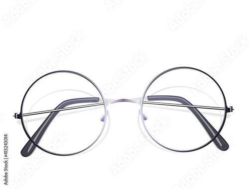 Sunglasses with perfectly round lens type