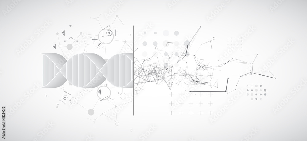 Fototapeta premium Abstract futuristic background for design works.
