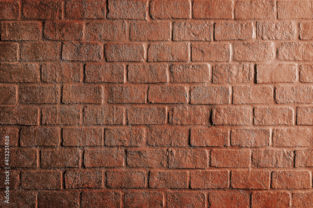 Fototapeta premium Red brick wall pattern texture background