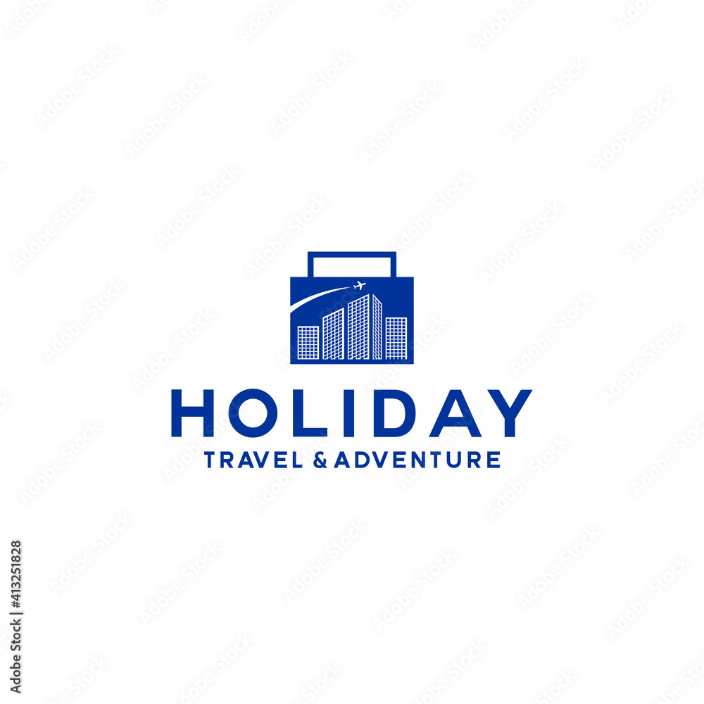 Holiday vector logo template for Traveling and adventure Holiday vector logo template for Traveling and adventure