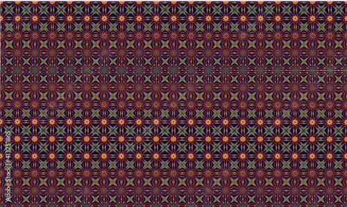 Wallpaper Mural Pattern with unusual geometric shapes without a seam Torontodigital.ca