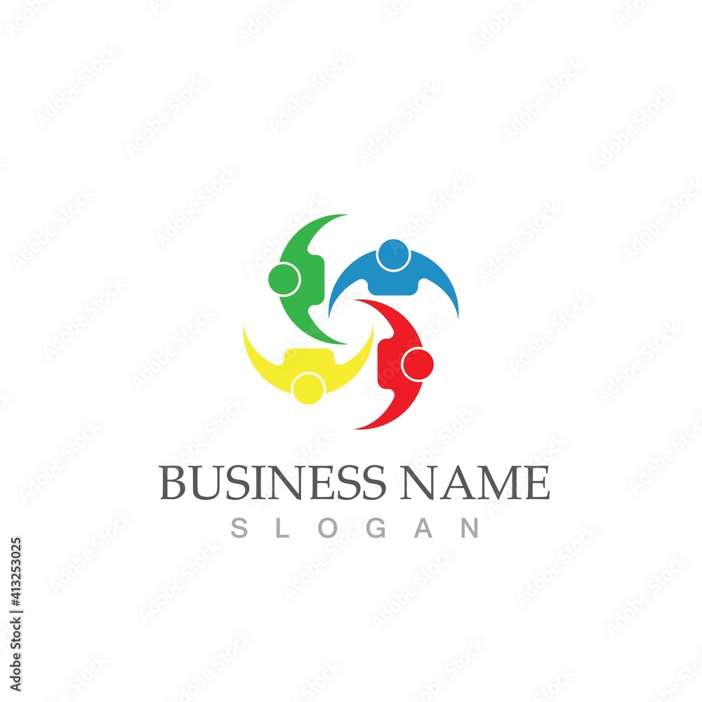 Community, network and social icon Community, network and social icon