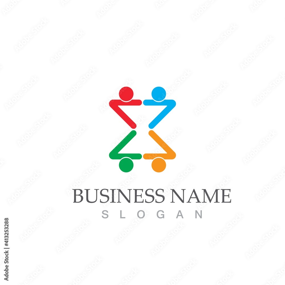 Community, network and social icon Community, network and social icon