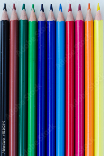 Colorful pencils; full frame
