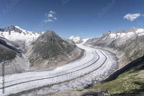 snow covered mountains