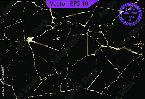 Black and gold marble texture design for cover book or brochure, poster, wallpaper background. Gold marble texture with lots of bold contrasting veining. black marble with golden veins ,