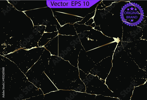 Black and gold marble texture design for cover book or brochure, poster, wallpaper background. Gold marble texture with lots of bold contrasting veining. black marble with golden veins ,