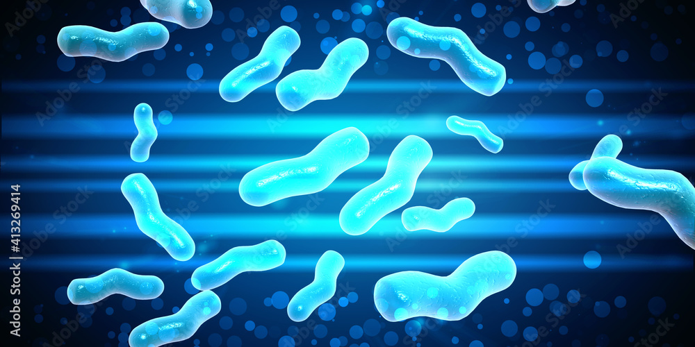 3d illustration close up of microscopic bacteria
3d illustration close up of microscopic bacteria