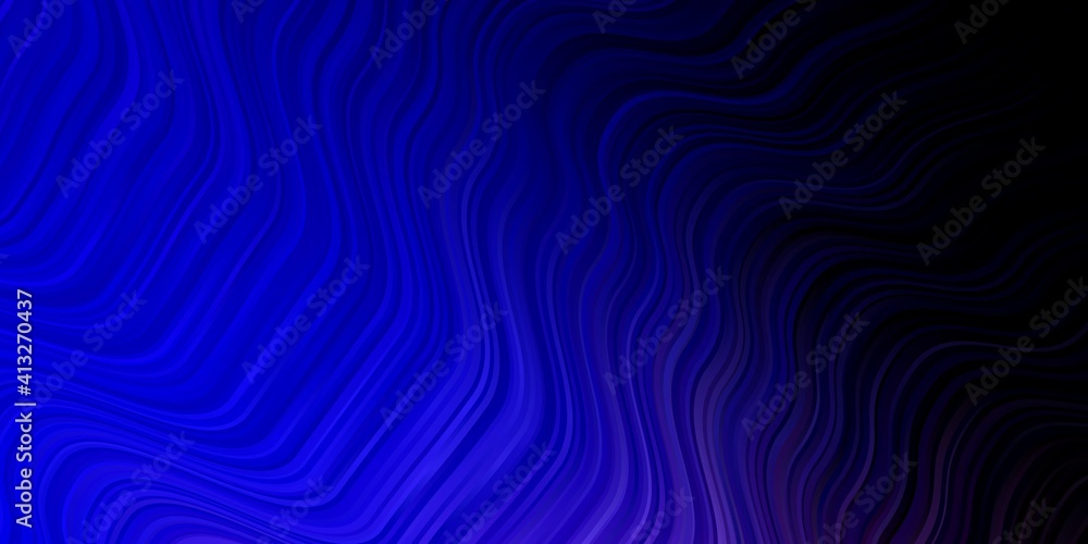 Dark Pink, Blue vector template with curved lines. Dark Pink, Blue vector template with curved lines.