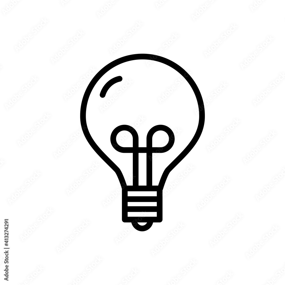 Bulb Icon Design Vector Illustration Template Bulb Icon Design Vector Illustration Template