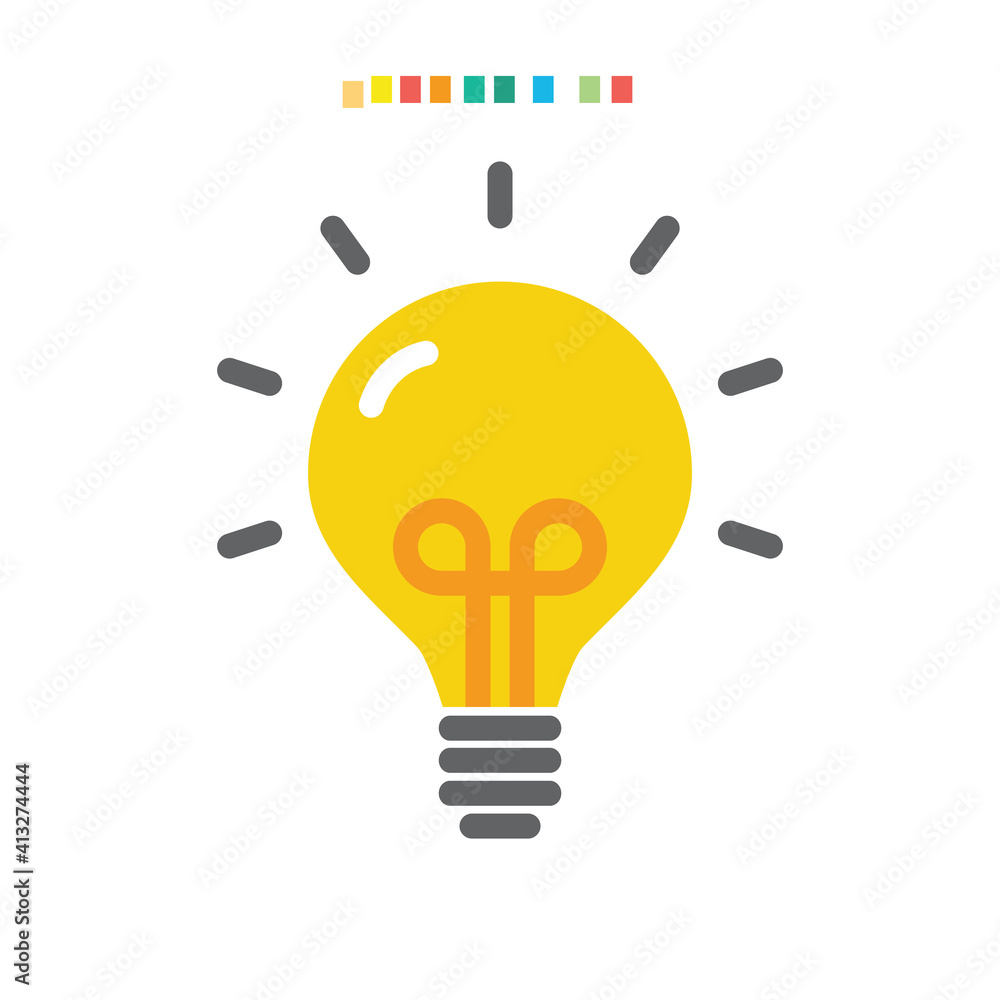 Bulb Icon Design Vector Illustration Template Bulb Icon Design Vector Illustration Template