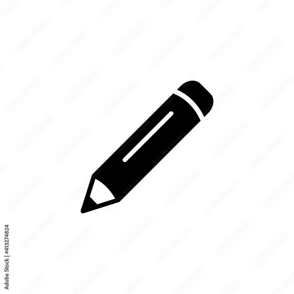 Pencil Icon Design Vector Template Illustration Pencil Icon Design Vector Template Illustration