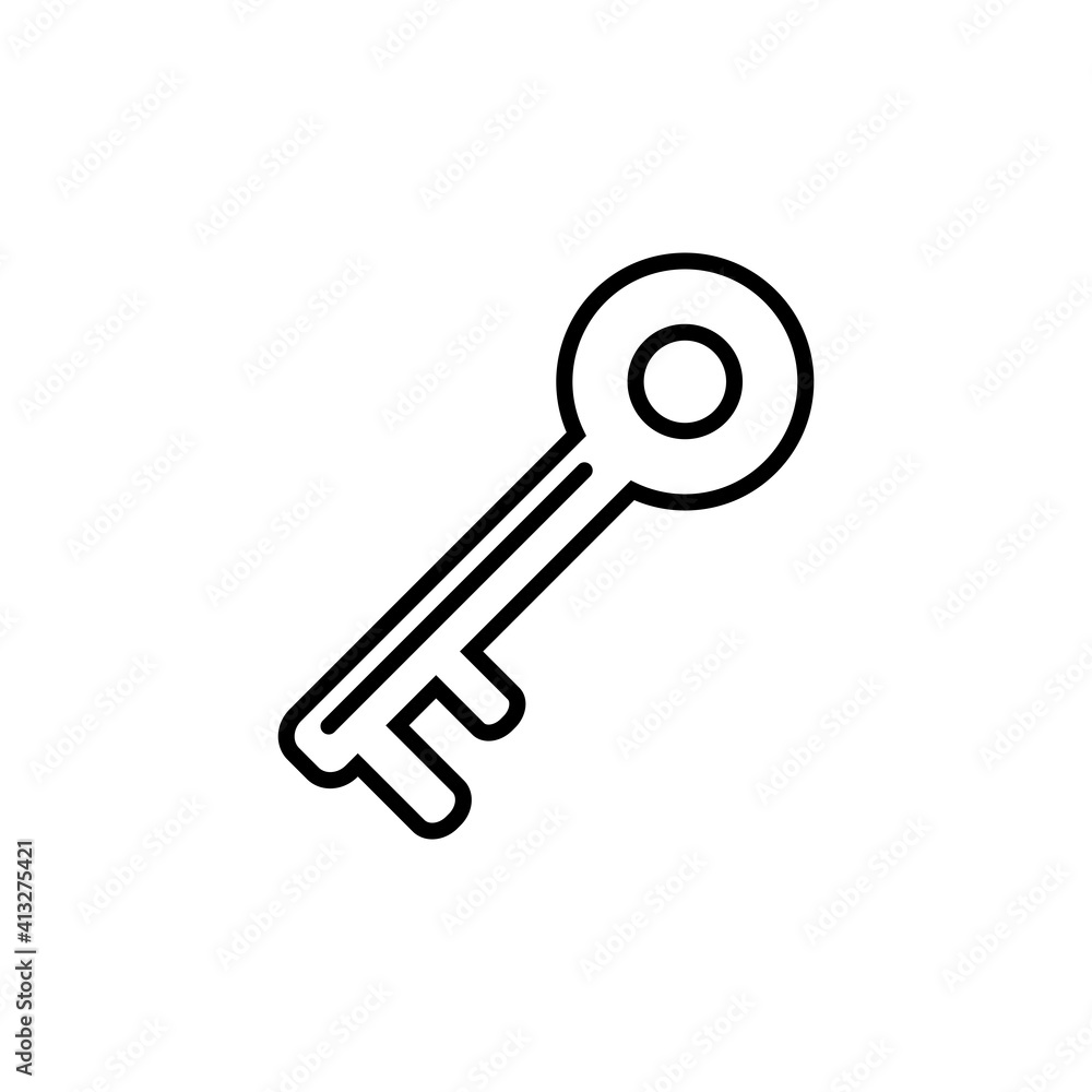 Key Icon Design Vector Template Illustration Key Icon Design Vector Template Illustration