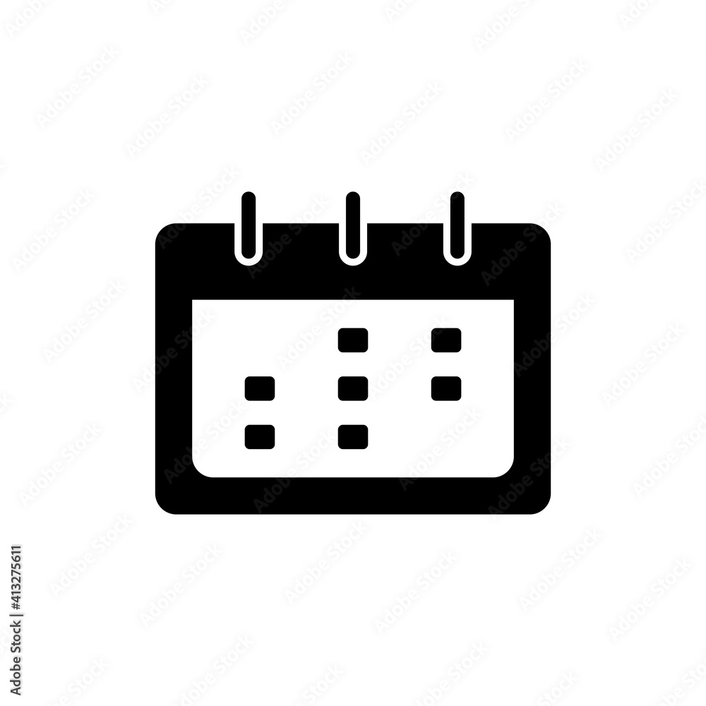 Calendar Icon Design Vector Template Illustration Calendar Icon Design Vector Template Illustration
