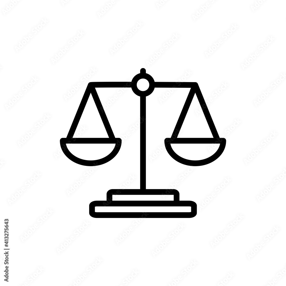 Law Scale icon Design Vector Template Illustration Law Scale icon Design Vector Template Illustration