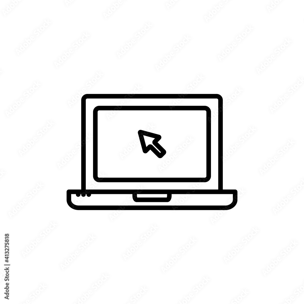 Laptop Icon Design vector Template Illustration