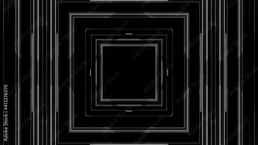 Circuit Kaleidoscope Line Space abstract 3D illustration background Circuit Kaleidoscope Line Space abstract 3D illustration background