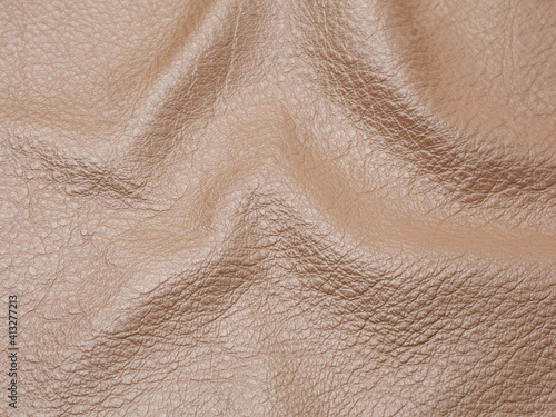 Beige cattle leather texture background