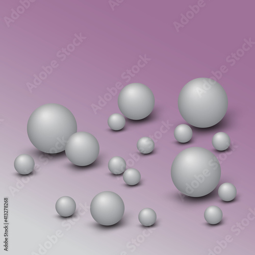 bubble background 3d beauty ball illustration object art jewelry reals style banner jewel