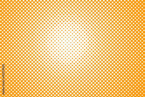 Pop art creative concept colorful comics book magazine cover. Polka dots colorful background. Cartoon halftone retro pattern. Abstract template design for poster  card  sale banner  empty bubble.