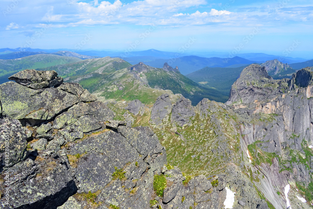 Fototapeta premium National park Ergaki. Sky. Mountains. Summer.