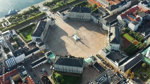 Flight over Amalienborg - Danish royal family palace