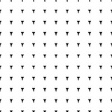 Square seamless background pattern from geometric shapes. The pattern is evenly filled with black funnel symbols. Vector illustration on white background