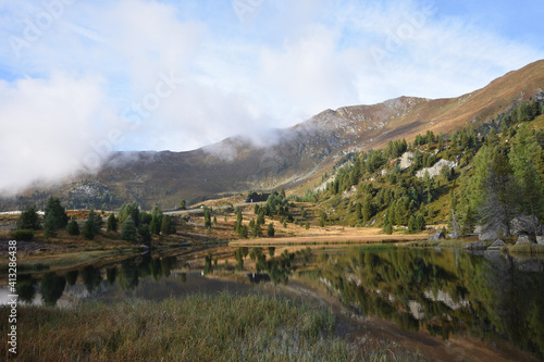 Herbst am Windebensee auf der Nockalmstraße in den Gurktaler Alpen