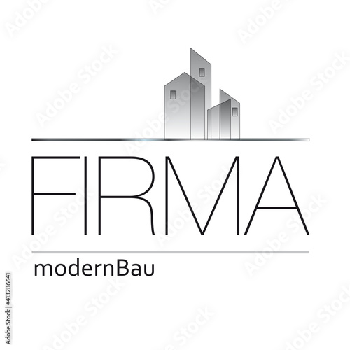 Modernbau grau