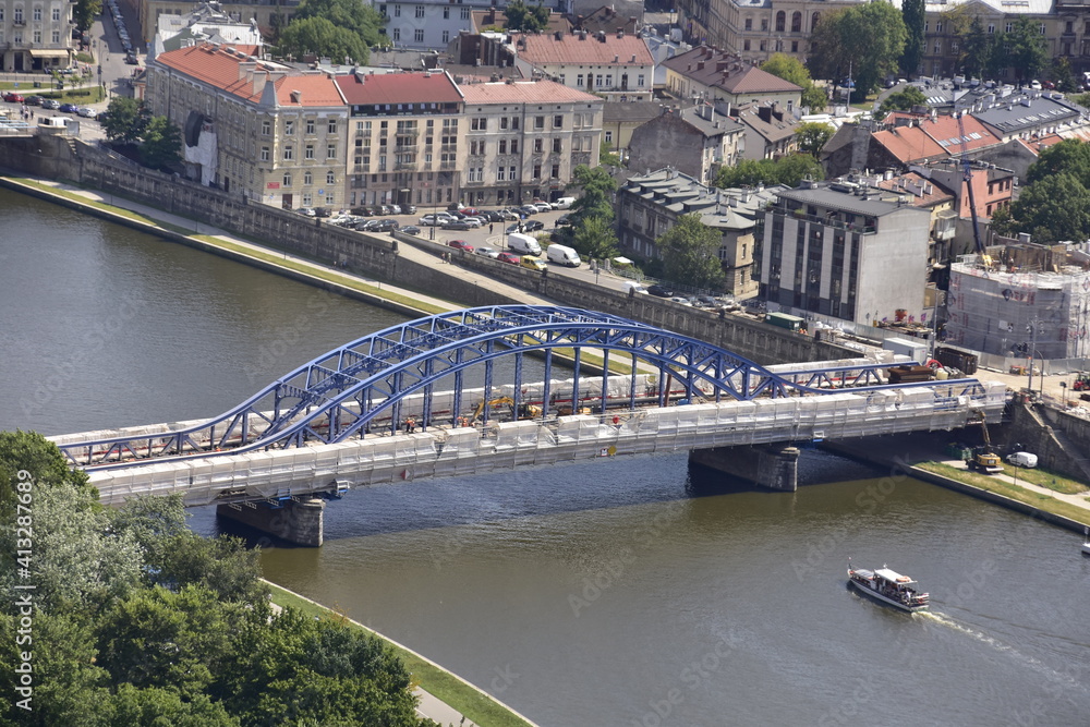 Naklejka premium Krakow, city of Poland, Unesco World Heritage