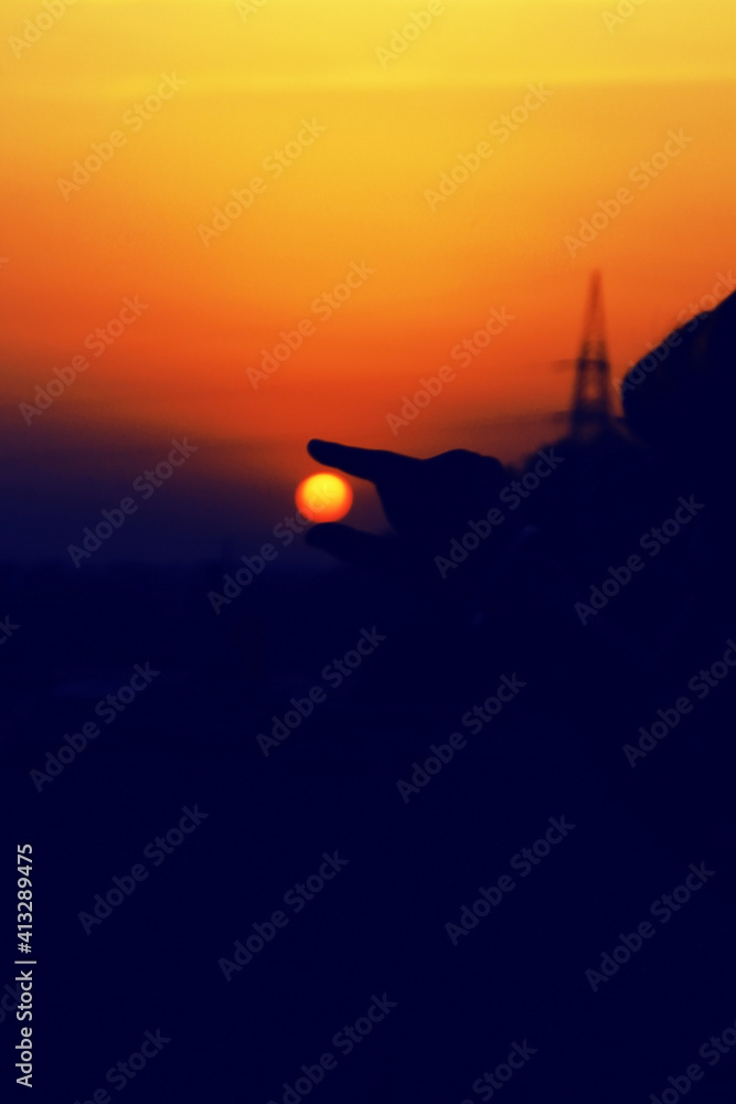 Obraz premium sunset over the sea