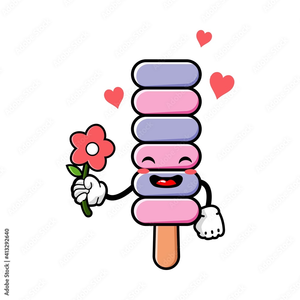 cute ice cream cartoon mascot character cute ice cream cartoon mascot character