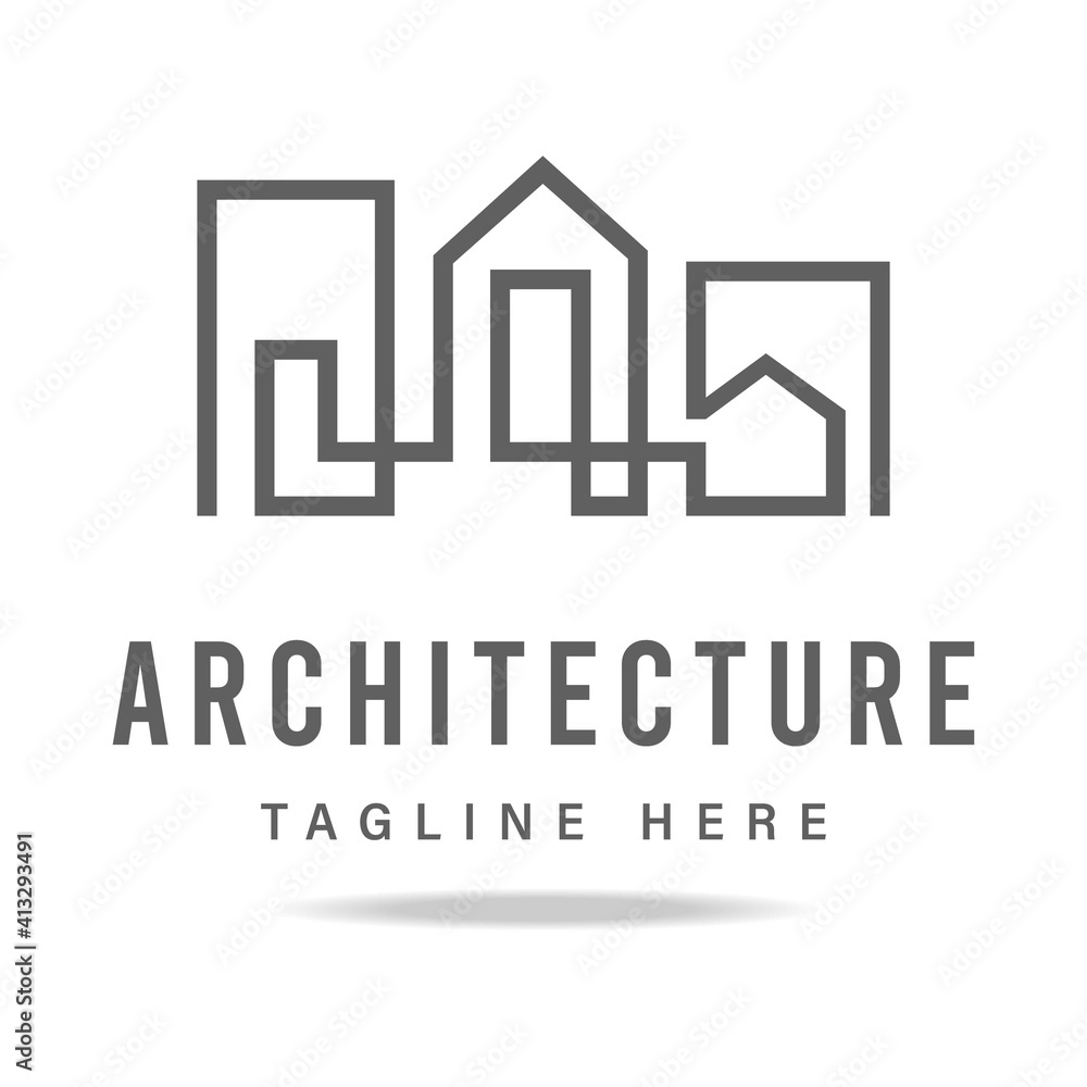 Abstract art logo graphic building business company, sign real estate agency, icon construction, brand architecture, symbol skyscraper home big city.Design template modern vector isolated one line Abstract art logo graphic building business company, sign real estate agency, icon construction, brand architecture, symbol skyscraper home big city.Design template modern vector isolated one line