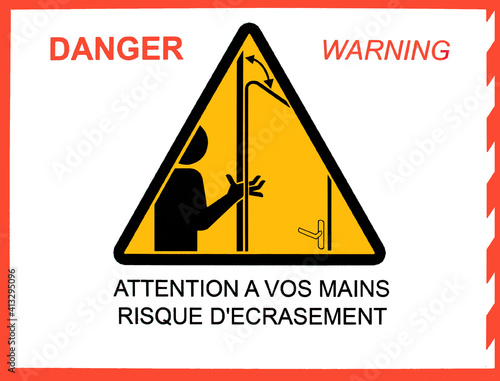 danger pour les mains photo