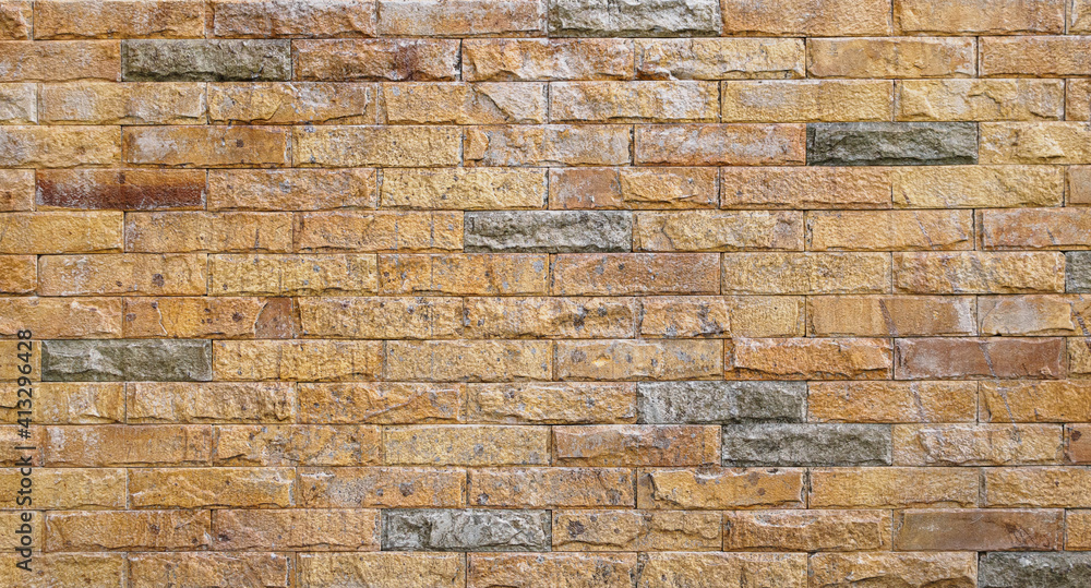 Fototapeta premium Stone brick wall texture background