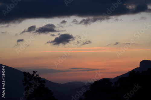Beautiful sunset captured in the mountain © Chinthaka Suraj