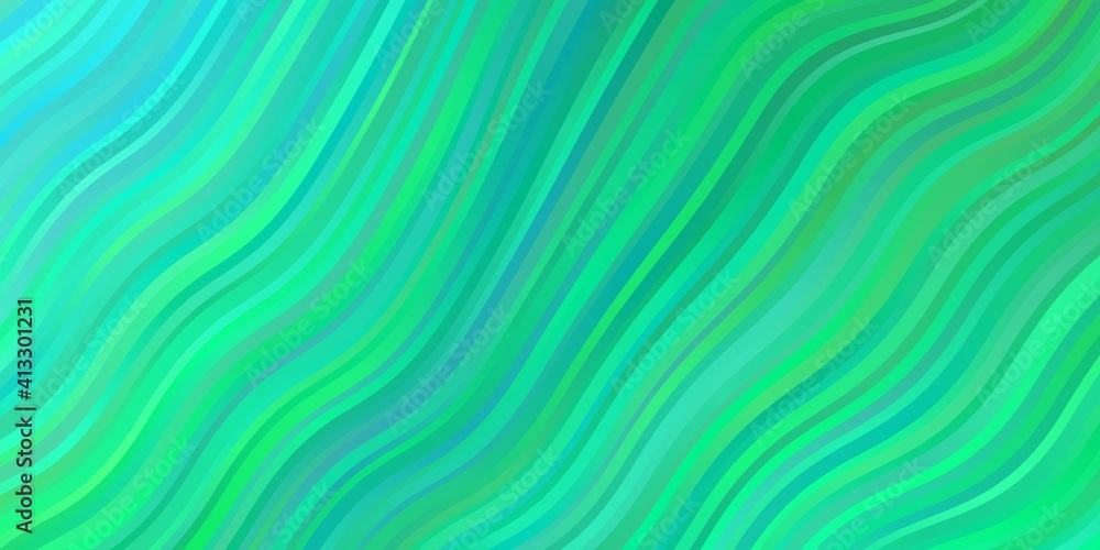 Light Green vector template with curves. Light Green vector template with curves.