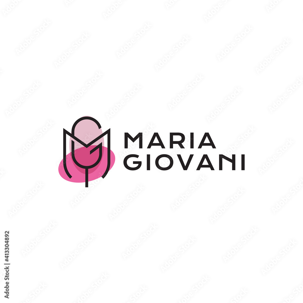 letter MG logo design with simple style unique vector letter MG logo design with simple style unique vector