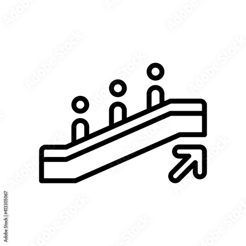 escalator icon design vector template