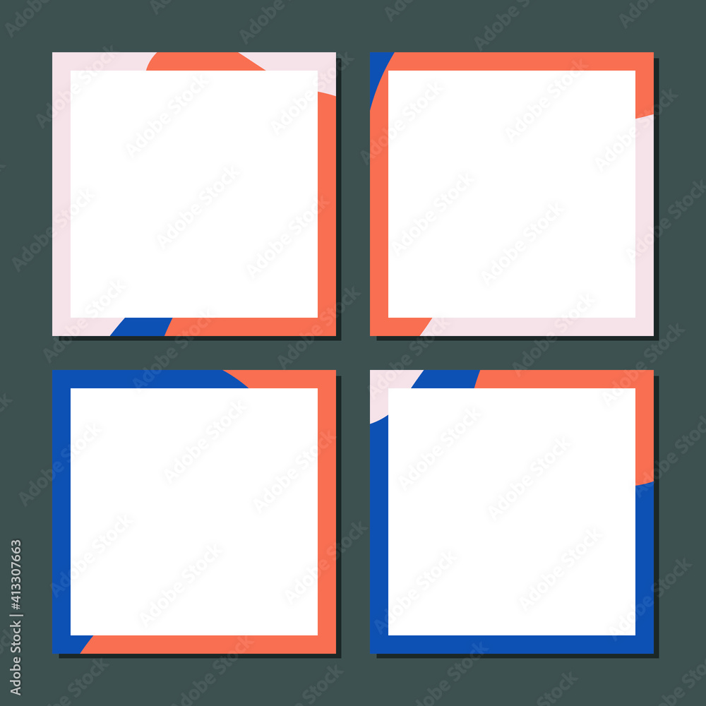 Social media template frames, to enhance your social media appearance Social media template frames, to enhance your social media appearance