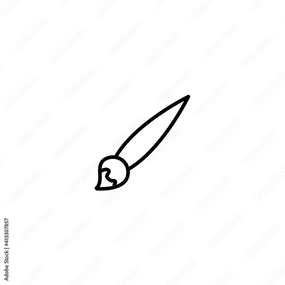 Fototapeta premium Paint Brush Icon vector Design Template