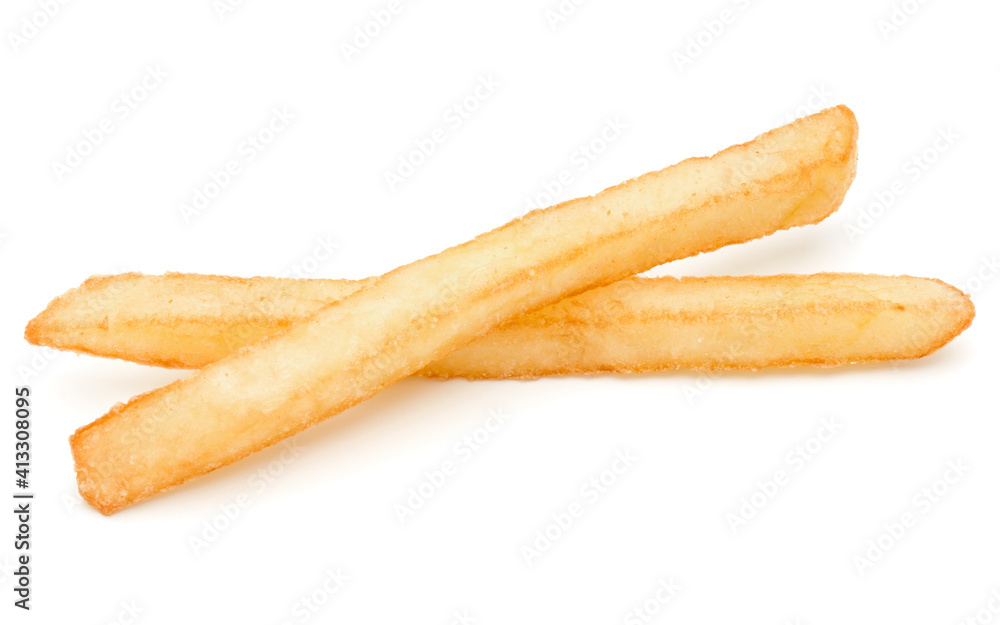 French Fried Potatoes isolated on white background French Fried Potatoes isolated on white background